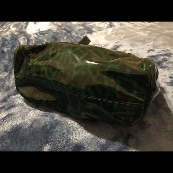 Jimmy Choo Roquette Bag Green Black Leopard Print - Picture 10 of 14